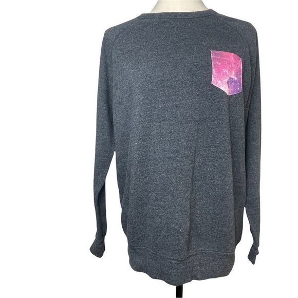 Glamour Kills Sweaters - Glamour Kills Original Solid Heather Gray Long Sleeve Crew Neck Sweater size M